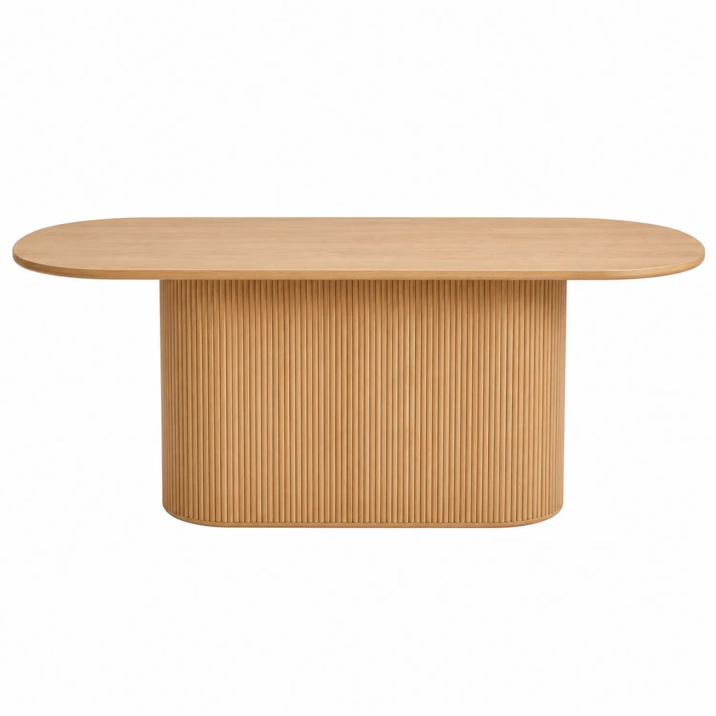 Table à manger ovale en bois de chêne